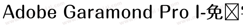 Adobe Garamond Pro I字体转换